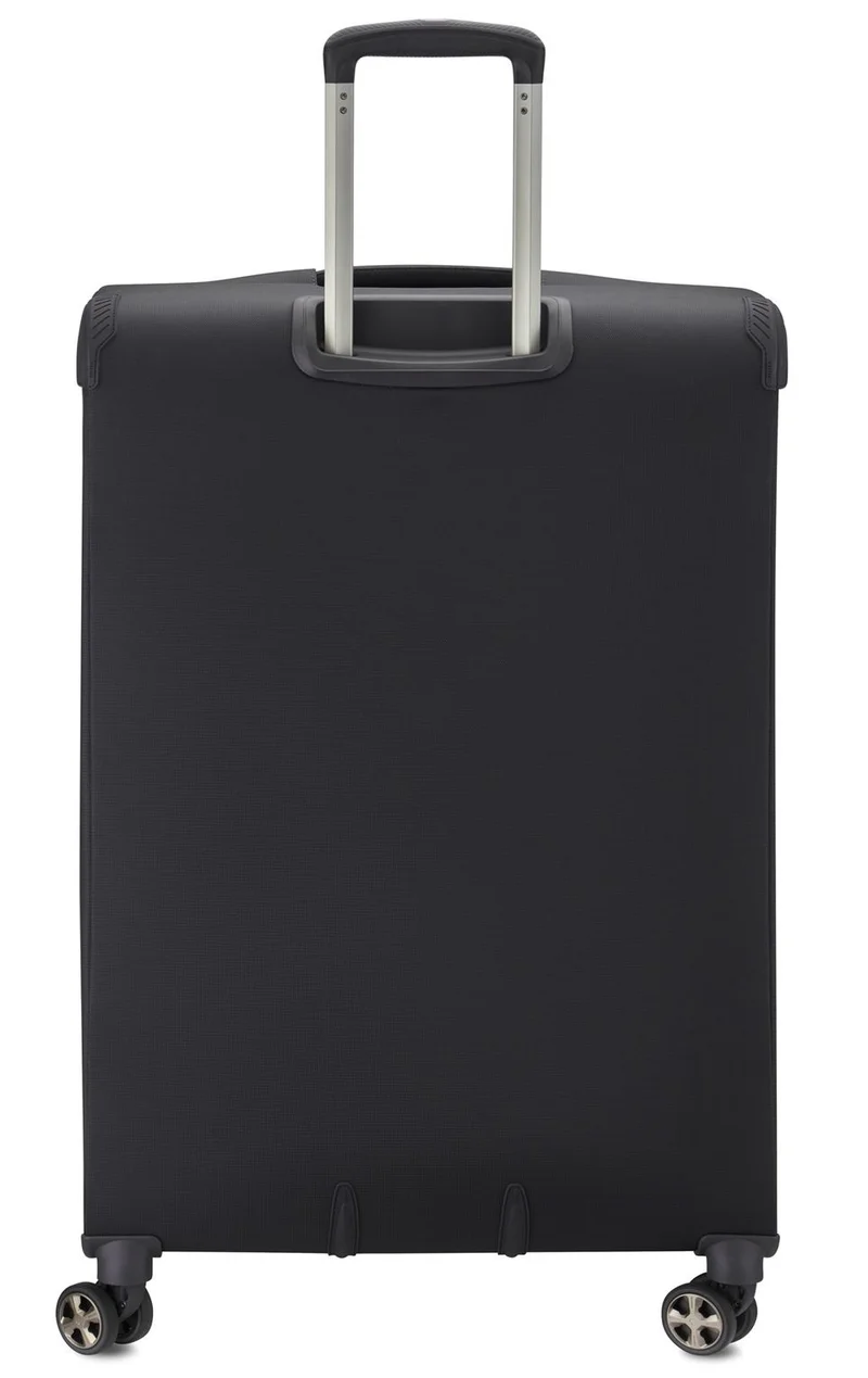 DELSEY Paris 83 Helium DLX 83 Cm Softcase 4 Double Wheeled Expandable Check-In Luggage Trolley Case - Black  | Best Price UAE
